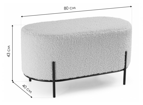 Пуф Duet-П dark pink в Набережных Челнах