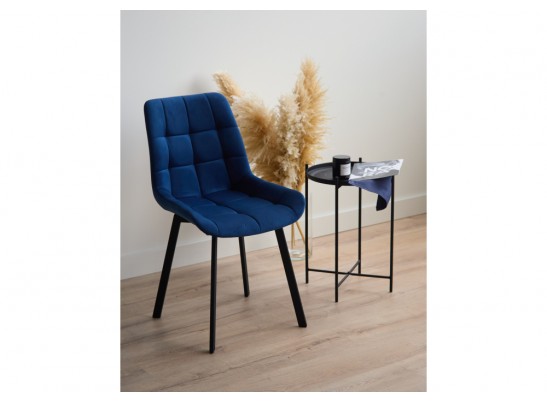 Стул на металлокаркасе Челси 360 П синий (zd 798) / черный в Набережных Челнах