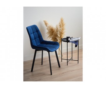 Стул на металлокаркасе Челси 360 П синий (zd 798) / черный