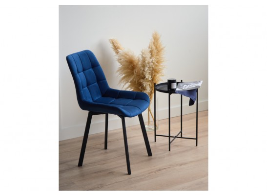 Стул на металлокаркасе Челси 360 П синий (zd 798) / черный в Набережных Челнах