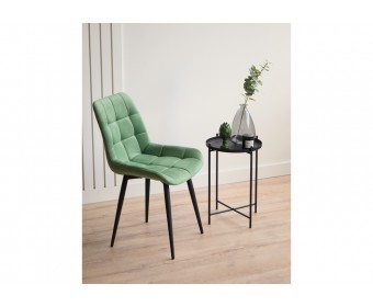 Стул на металлокаркасе Челси 360 К фисташковый (zd 651) / черный