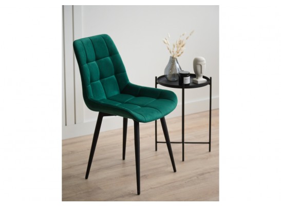 Стул на металлокаркасе Челси К зеленый (zd 667) / черный в Набережных Челнах