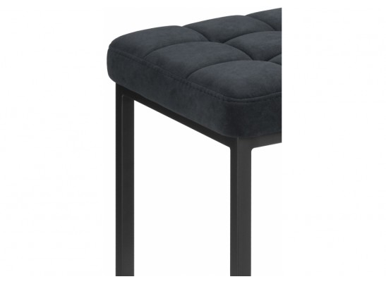 Барный стул Лофт ткань катания черный / черный матовы в Набережных Челнах