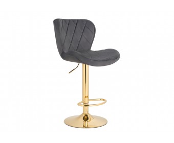 Барный стул Porch dark gray / golden