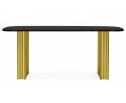 Деревянный стол Бавария B 200 х 90 черная пленка шагрень / золото