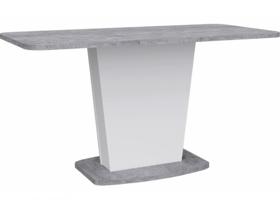 Деревянный стол Комфорт цемент светлый / белый в Набережных Челнах