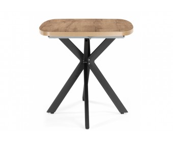 Деревянный стол Кортез 32 116(160)x77 раздвижной дуб табачный / черный