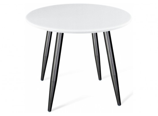 Деревянный стол SHT-TU14/80 МДФ черный муар / белый в Набережных Челнах