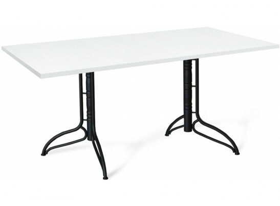 Деревянный стол SHT-TU20/120/80 черный муар / белый в Набережных Челнах