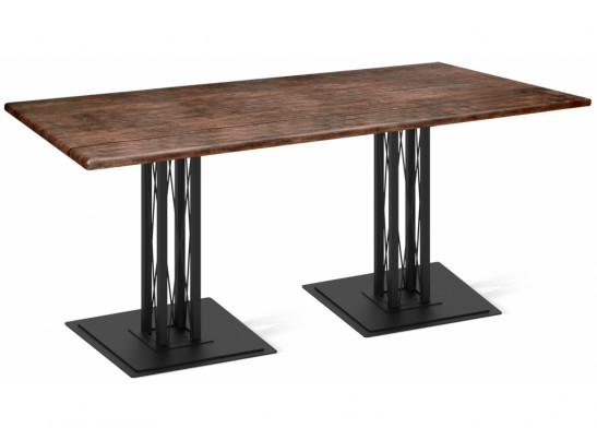 Деревянный стол SHT-TU6-BS1/120/80 МДФ черный муар / палисандр в Набережных Челнах