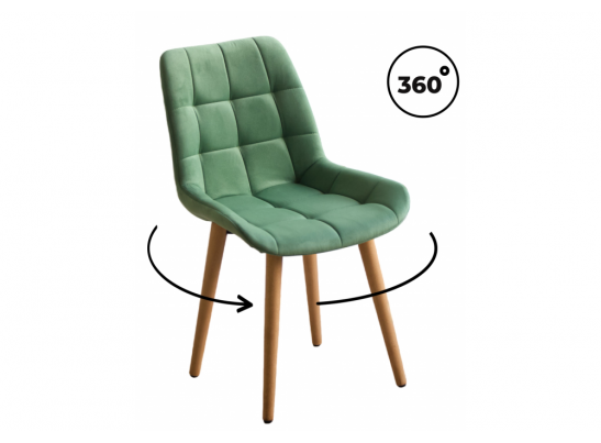 Деревянный стул Челси 360 фисташковый (zd 651) / светлое дерево в Набережных Челнах