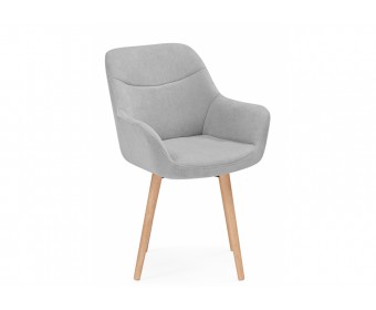 Деревянный стул Флюид 360 светло-серый (zd 960) / светлое дерево