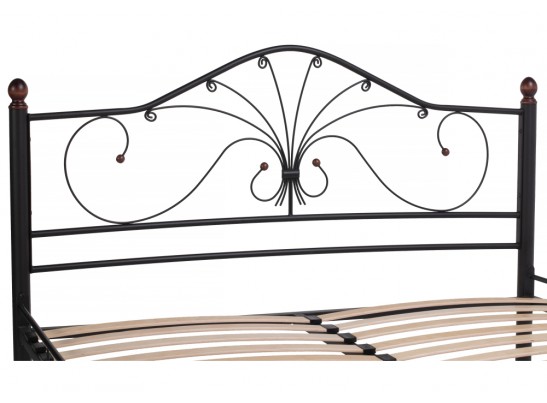 Двуспальная кровать Мэри 2 160х200 черная в Набережных Челнах