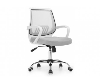 Компьютерное кресло Ergoplus белое / серое