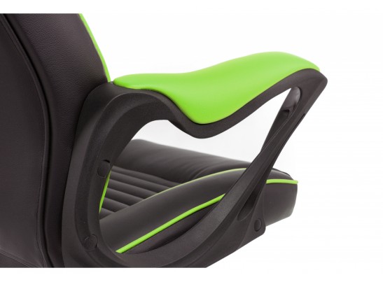 Компьютерное кресло Leon черное / зеленое в Набережных Челнах
