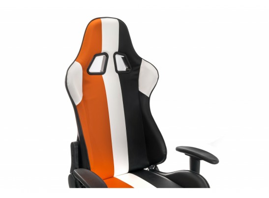 Компьютерное кресло line белое / оранжевое / черное в Набережных Челнах