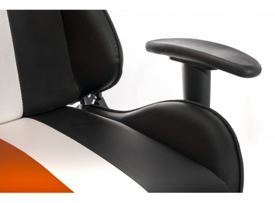 Компьютерное кресло line белое / оранжевое / черное в Набережных Челнах