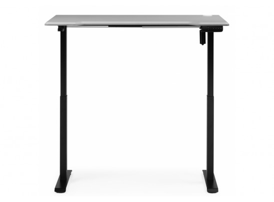 Компьютерный стол Маркос 120х75 светло-серый / черный в Набережных Челнах