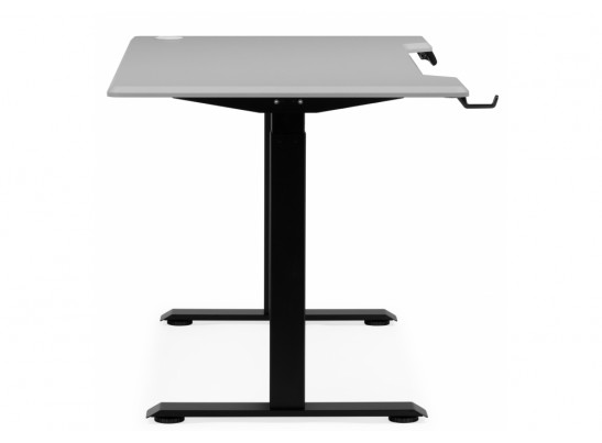 Компьютерный стол Маркос 120х75 светло-серый / черный в Набережных Челнах