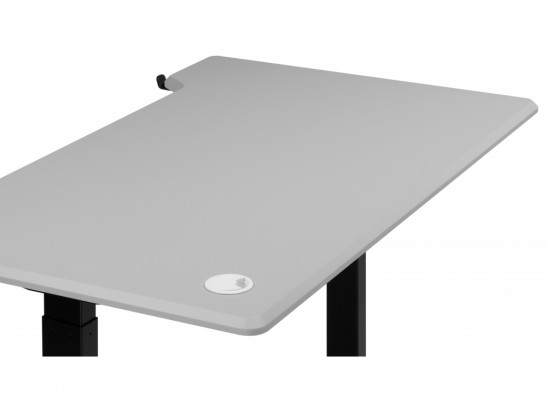 Компьютерный стол Маркос 120х75 светло-серый / черный в Набережных Челнах