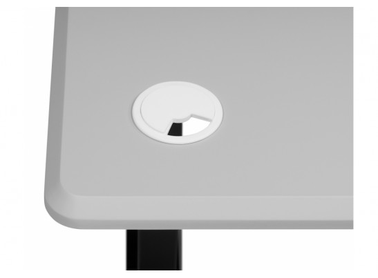 Компьютерный стол Маркос 120х75 светло-серый / черный в Набережных Челнах