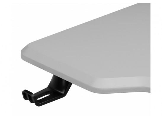 Компьютерный стол Маркос 120х75 светло-серый / черный в Набережных Челнах