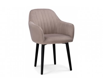 Кресло Бри дымчатое / черное