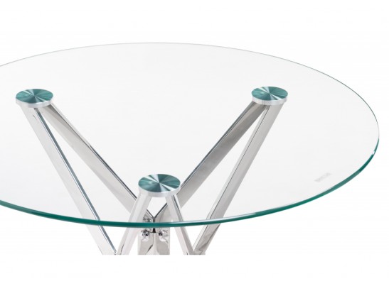 Обеденная группа Лили 80 white / chrome в Набережных Челнах