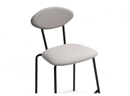 Полубарный стул Коумо катания смок / черный матовый в Набережных Челнах