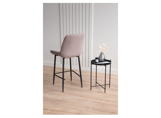 Полубарный стул Седа 360 латте (zd 290) / черный в Набережных Челнах