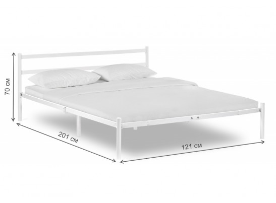 Полутораспальная кровать Фади 120х200 белая в Набережных Челнах