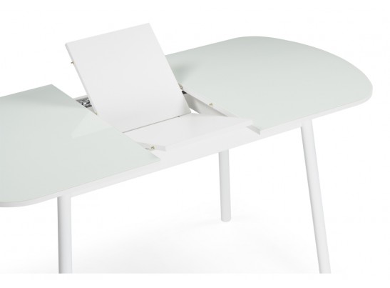 Стеклянный стол Агат белый / белый в Набережных Челнах