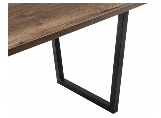 Стол Эльпатия 150 дуб велингтон / черный матовый в Набережных Челнах