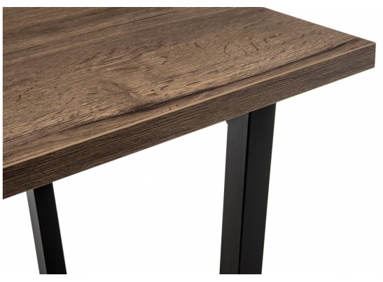 Стол Эльпатия 150 дуб велингтон / черный матовый в Набережных Челнах