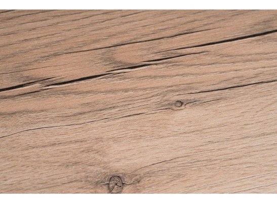 Стол Лота Лофт 120 25 мм дуб делано светлый / белый матовый в Набережных Челнах