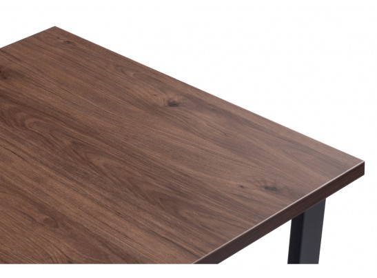 Стол Лота Лофт 120 25 мм гикори / черный матовый в Набережных Челнах