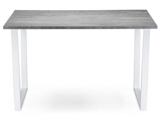 Деревянный стол Лота Лофт 140х80 белый матовый / бетон светлый в Набережных Челнах