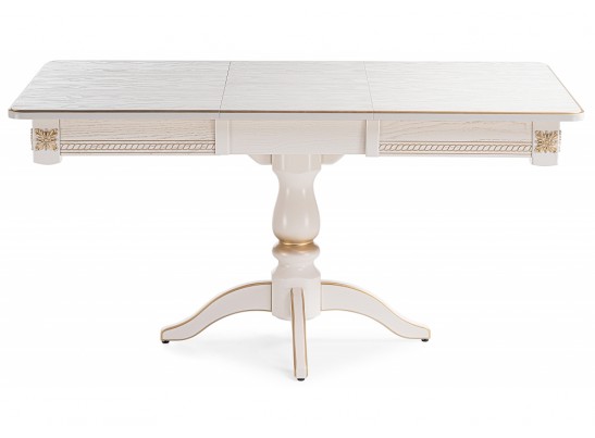 Стол Матис 110(150)х90х76 молочный / золото в Набережных Челнах