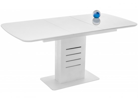 Стол на тумбе Кейтлин 120(160)х80х76 белый / белый в Набережных Челнах