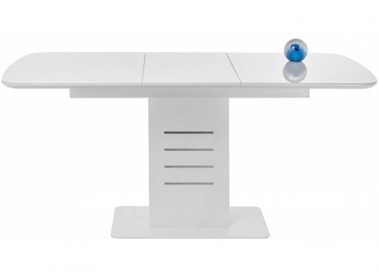 Стол на тумбе Кейтлин 120(160)х80х76 белый / белый в Набережных Челнах