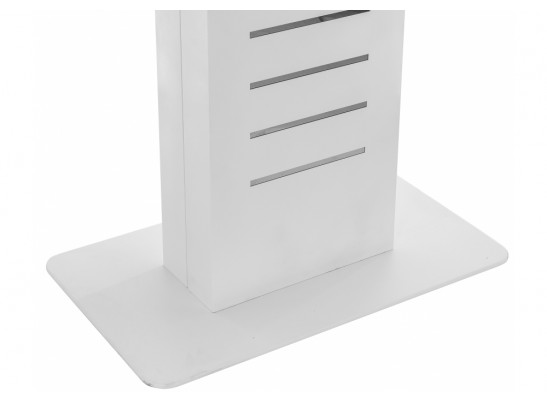 Стол на тумбе Кейтлин 120(160)х80х76 белый / белый в Набережных Челнах