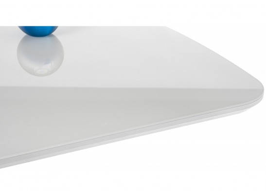 Стол на тумбе Кейтлин 120(160)х80х76 белый / белый в Набережных Челнах