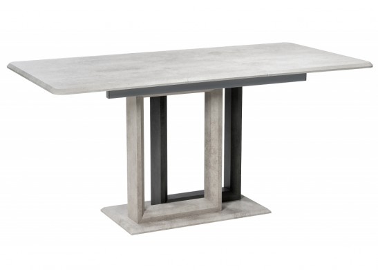 Стол на тумбе Санса 120(160)х80х76 камень темный / камень светлый в Набережных Челнах