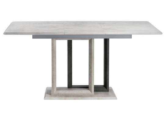 Стол на тумбе Санса 120(160)х80х76 камень темный / камень светлый в Набережных Челнах