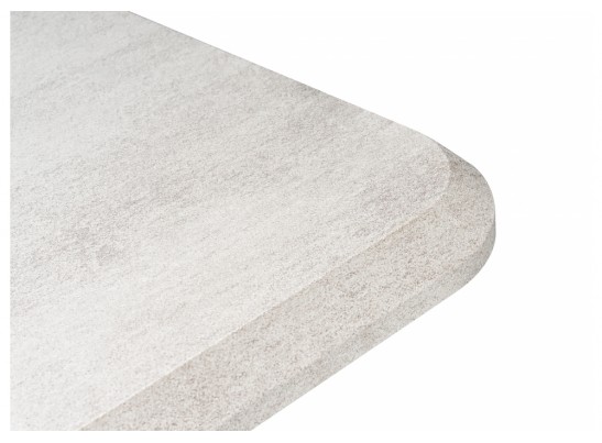 Стол на тумбе Санса 120(160)х80х76 камень темный / камень светлый в Набережных Челнах