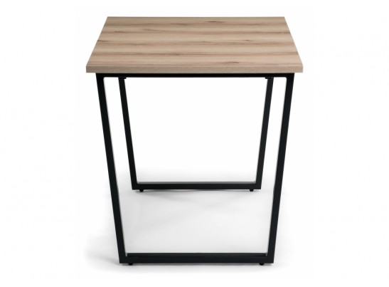 Стол раскладной Лота Лофт 120(160)х75х75 25 мм черный матовый / дуб делано светлый в Набережных Челнах