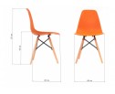 Стул Eames PC-015 оранжевый в Набережных Челнах