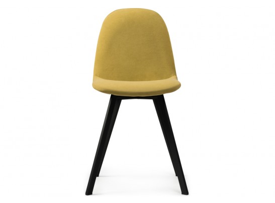 Стул на металлокаркасе Агот горчичный / черный в Набережных Челнах