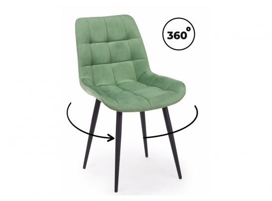 Стул на металлокаркасе Челси 360 К фисташковый (zd 651) / черный в Набережных Челнах