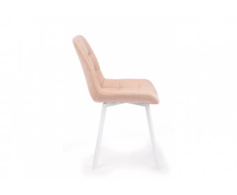 Стул на металлокаркасе Челси П бежевый (zd 210) / белый